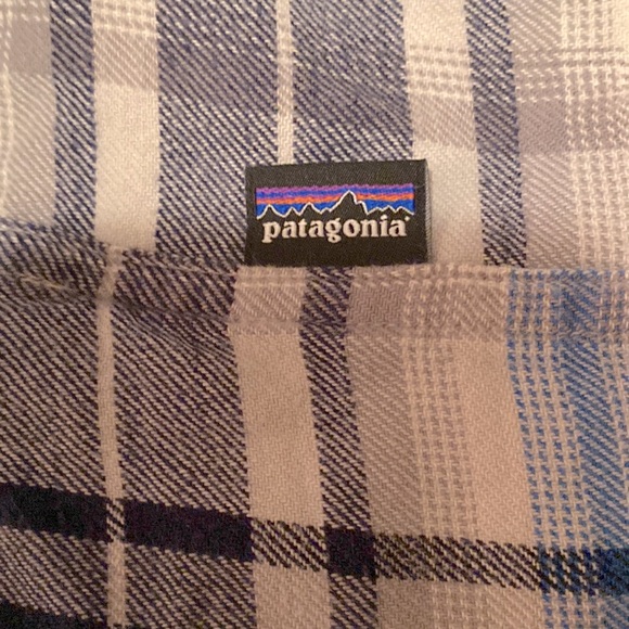 PATAGONIA Men’s Fjord Flannel Button Down Shirt Men’s Size: M Plaid blue - Picture 10 of 10